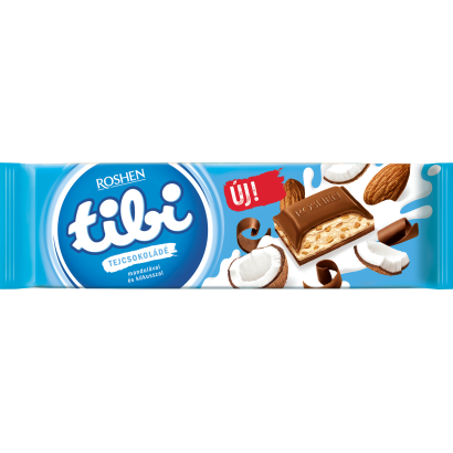 Tibi tejcsokoládé mandulával és kókusszal 280 g
