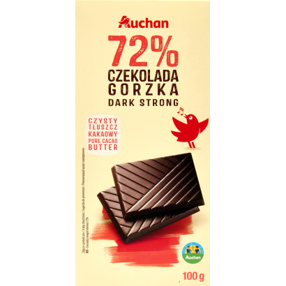 Auchan Kedvenc Gazdától az asztalig étcsokoládé 72% 100 g