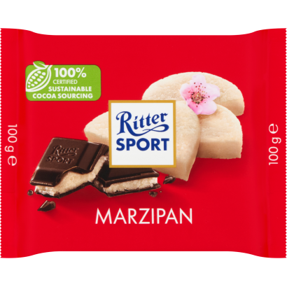 Ritter Sport marcipánnal töltött étcsokoládé 100 g