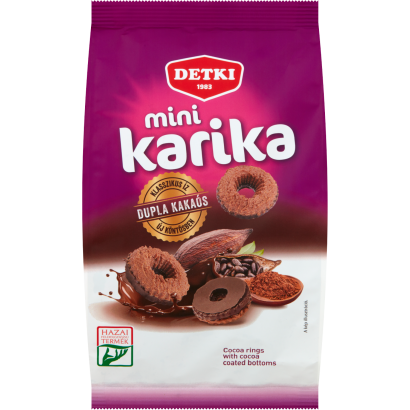 Detki dupla kakaós mini karika 160 g