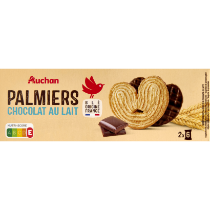 Auchan Kedvenc Szívformájú csokoládés keksz 110 g