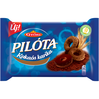 Győri Pilóta kakaós karika 150 g