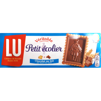 LU Formázott tejcsokoládéval tetején bevont vajas keksz 150 g