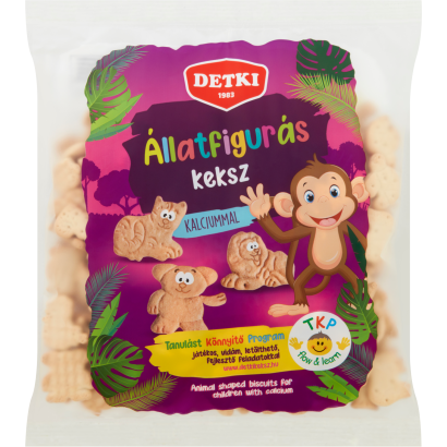 Detki állatfigurás háztartási keksz gyerekeknek kalciummal 160 g
