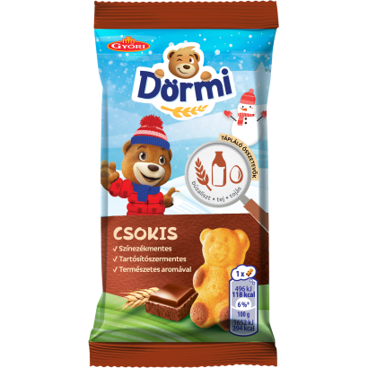 Dörmi csokoládés krémmel töltött puha piskóta 30 g
