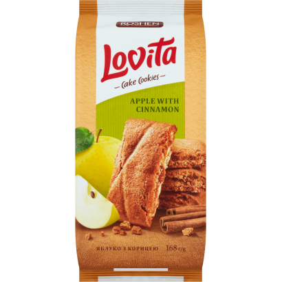 Roshen Lovita almás-fahéjas töltött teasütemény 168 g