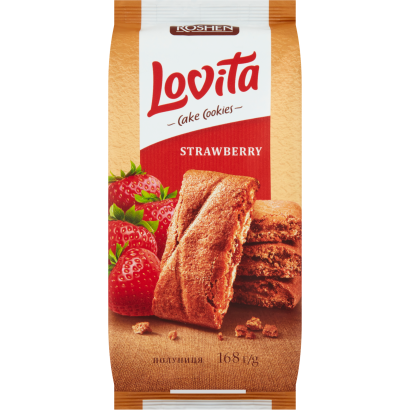 Roshen Lovita teasütemény epres töltelékkel 168 g