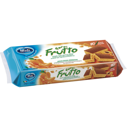 MIDI  Töltött piskóta szelet barackos 10*28g