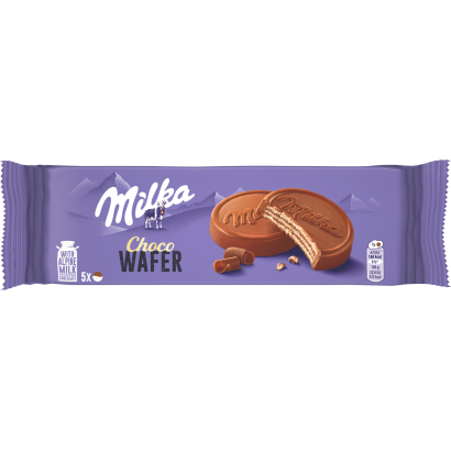 Milka Choco Wafer alpesi tejcsokoládéval bevont ostya kakaós töltelékkel 5 x 30 g (150 g)