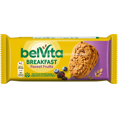 Belvita erdei gyümölcsös, gabonás, omlós keksz 50 g