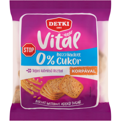 Detki Vital háztartási keksz hozzáadott cukor nélkül 180 g