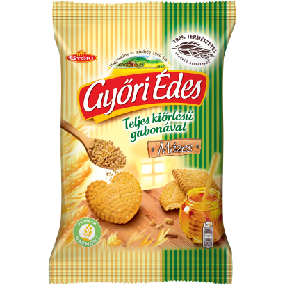 Győri Édes omlós, mézes keksz teljes kiőrlésű búzaliszttel 150 g