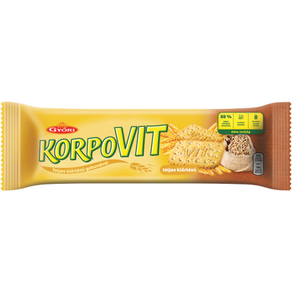 Győri Korpovit ropogós, édes keksz teljes kiőrlésű gabonával 174 g