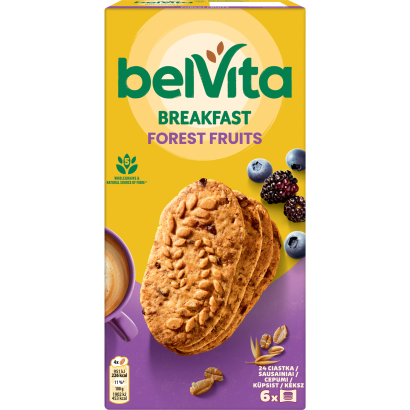 Belvita erdei gyümölcsös, gabonás keksz 6 x 50 g (300 g)