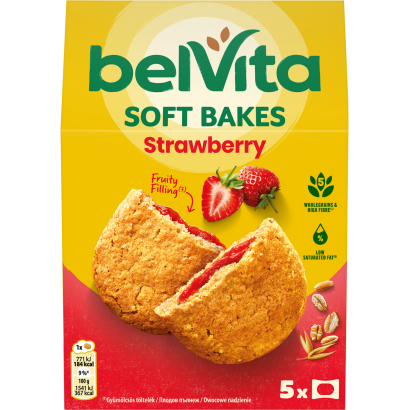 Belvita gabonás keksz epres töltelékkel 250 g
