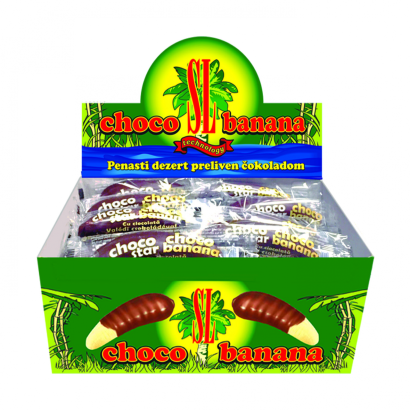 Choco Star Choco Banana étcsokoládéba mártott banán ízű szelet 20 g