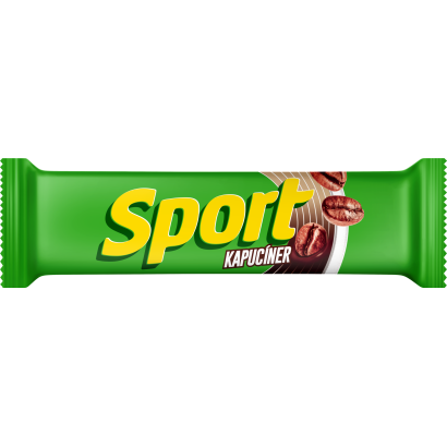 Sport Kapucíner étcsokoládéval bevont szelet kávés töltelékkel és tejszínízű töltelékkel 31 g