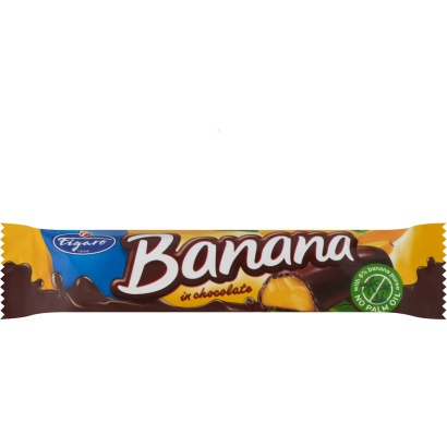 Figaro étcsokoládéval bevont banános habos zselé szelet 25 g