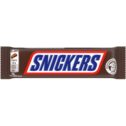 Snickers karamellás földimogyorós krémes szelet földimogyoró darabokkal tejcsokoládéba mártva 50 g