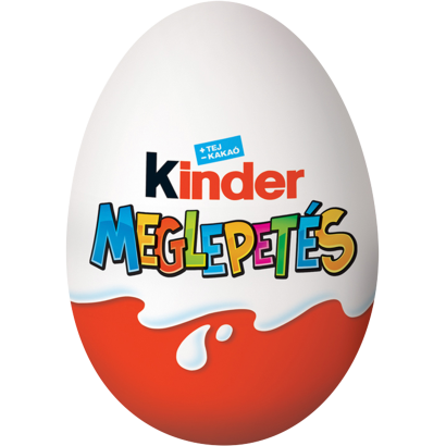 Kinder Meglepetés belső tejes réteggel bevont tejcsokoládé figura, belsejében meglepetéssel 20 g