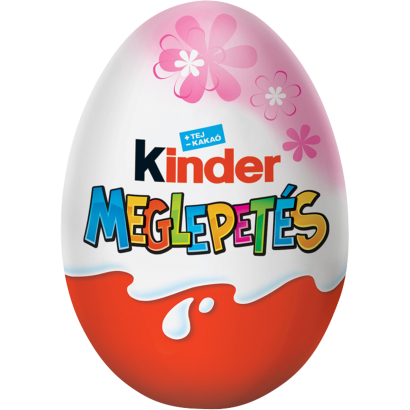 Kinder Meglepetés belső tejes réteggel bevont tejcsokoládé figura, belsejében meglepetéssel 20 g