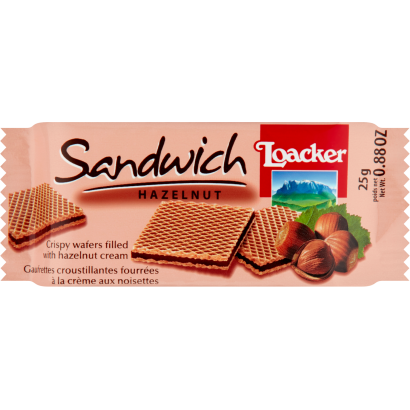Loacker ropogós ostya mogyorókrémmel töltve 25 g