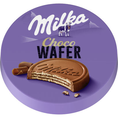 Milka Choco Wafer kakaós töltelékkel töltött, alpesi tejcsokoládéval bevont ostya 30 g