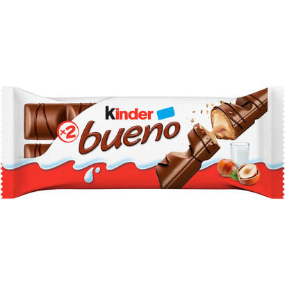 Kinder Bueno tejcsokoládéval bevont ostya tejes-mogyorós krémmel töltve 2 x 21,5 g (43 g)