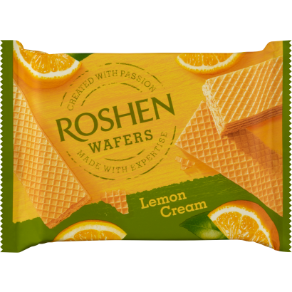 Roshen citrom ízesítésű krémmel töltött ostya 72 g
