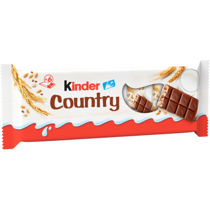 Kinder Country tejcsokoládé szelet tejes krémmel és gabonapelyhekkel töltve 141 g