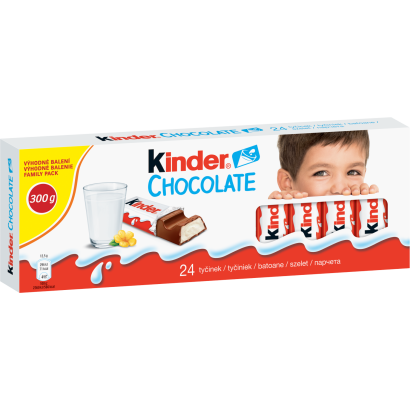 Kinder Chocolate tejcsokoládé szelet tejes krémmel töltve 24 db 300 g