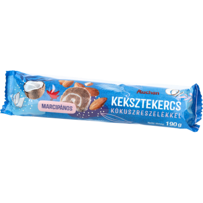 Auchan Kedvenc marcipános keksztekercs 190 g