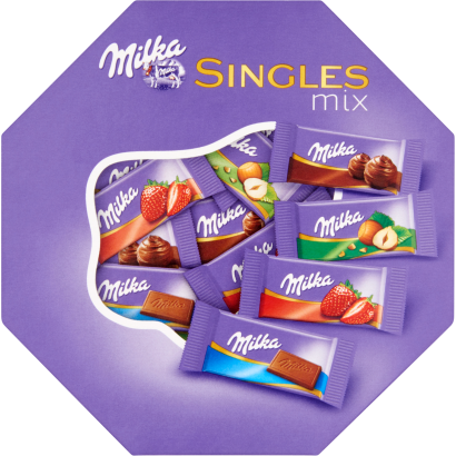 Milka Singles Mix alpesi tejcsokoládé válogatás 138 g