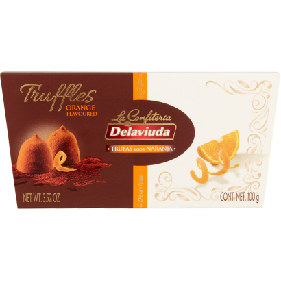 Delaviuda narancs ízesítésű trüffel 100 g