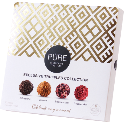 PURE EXCLUSIVE  trüffelkrémes csokoládé válogatás 135 g