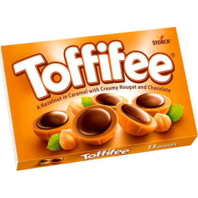 Toffifee mogyoró karamellben, mogyorós nugátkrémmel és csokoládéval 125 g