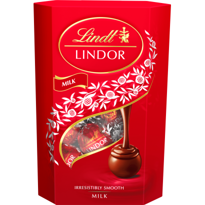 Lindt Lindor tejcsokoládé praliné lágyan olvadó töltelékkel 137 g
