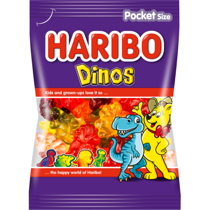 Haribo Dinos gyümölcsízű gumicukorka 100 g