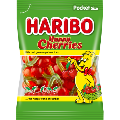 Haribo Happy Cherries gyümölcsízű gumicukorka 100 g