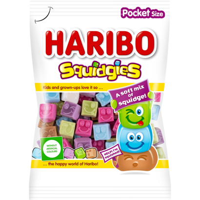 Haribo Squidgies gyümölcs- és kólaízű habosított gumicukorka 80 g