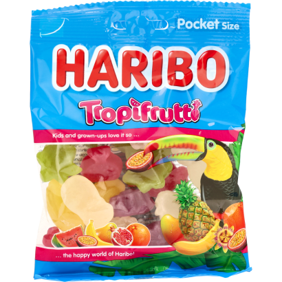 Haribo Tropifrutti gyümölcsízű gumicukorka 100 g