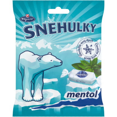 Figaro Snehulky mentol-eukaliptusz ízű puha karamella 90 g