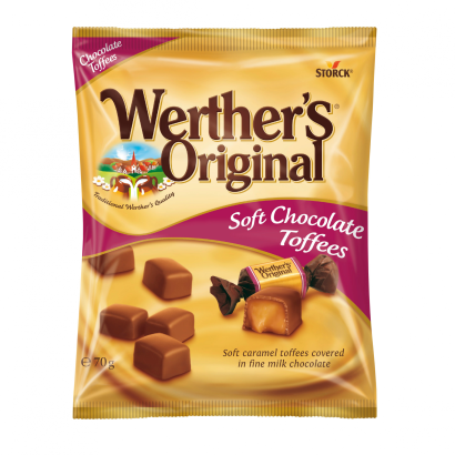 Werther's Original Chocolate Toffees karamella tejcsokoládéval bevonva 70 g