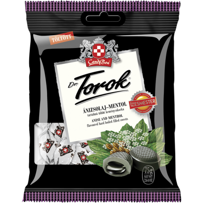 Dr Torok Ánizsolaj mentol ízű töltött keménycukorka 75 g