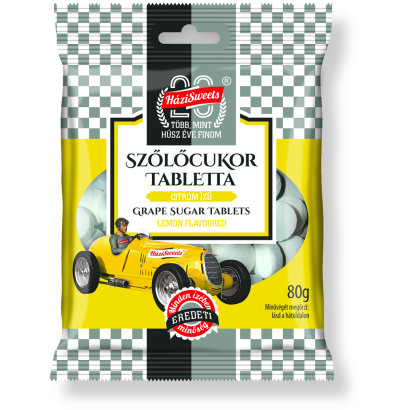 Házisweets citromízű szőlőcukor tabletta 80 g