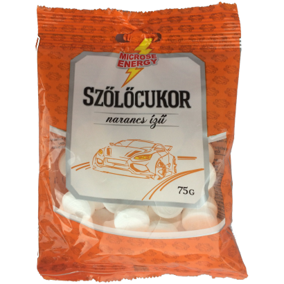 Szőlőcukor tabletta narancs 75 g