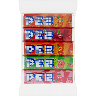 Pez vegyes gyümölcsízű töltetlen keménycukorka 5 x 8,5 g