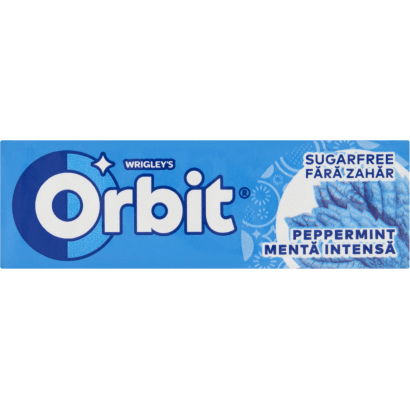 Orbit Peppermint mentaízű cukormentes rágógumi édesítőszerrel 14 g