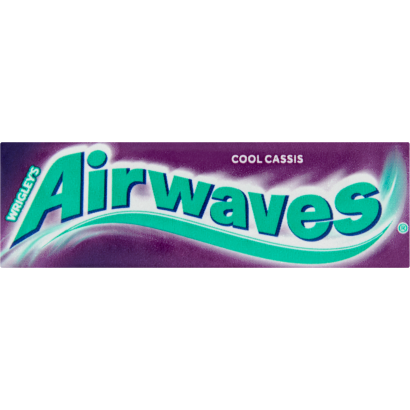 Airwaves Cool Cassis mentol- és feketeribizli-ízű cukormentes rágógumi édesítőszerrel 14 g