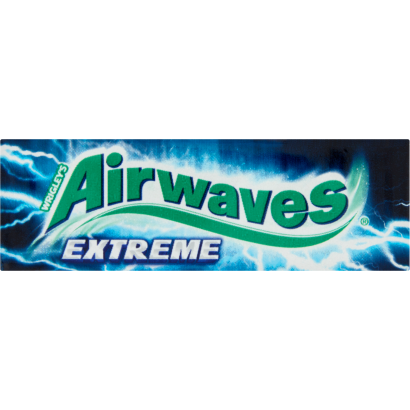 Airwaves Extreme erős mentol- és eukaliptuszízű cukormentes rágógumi édesítőszerrel 14 g